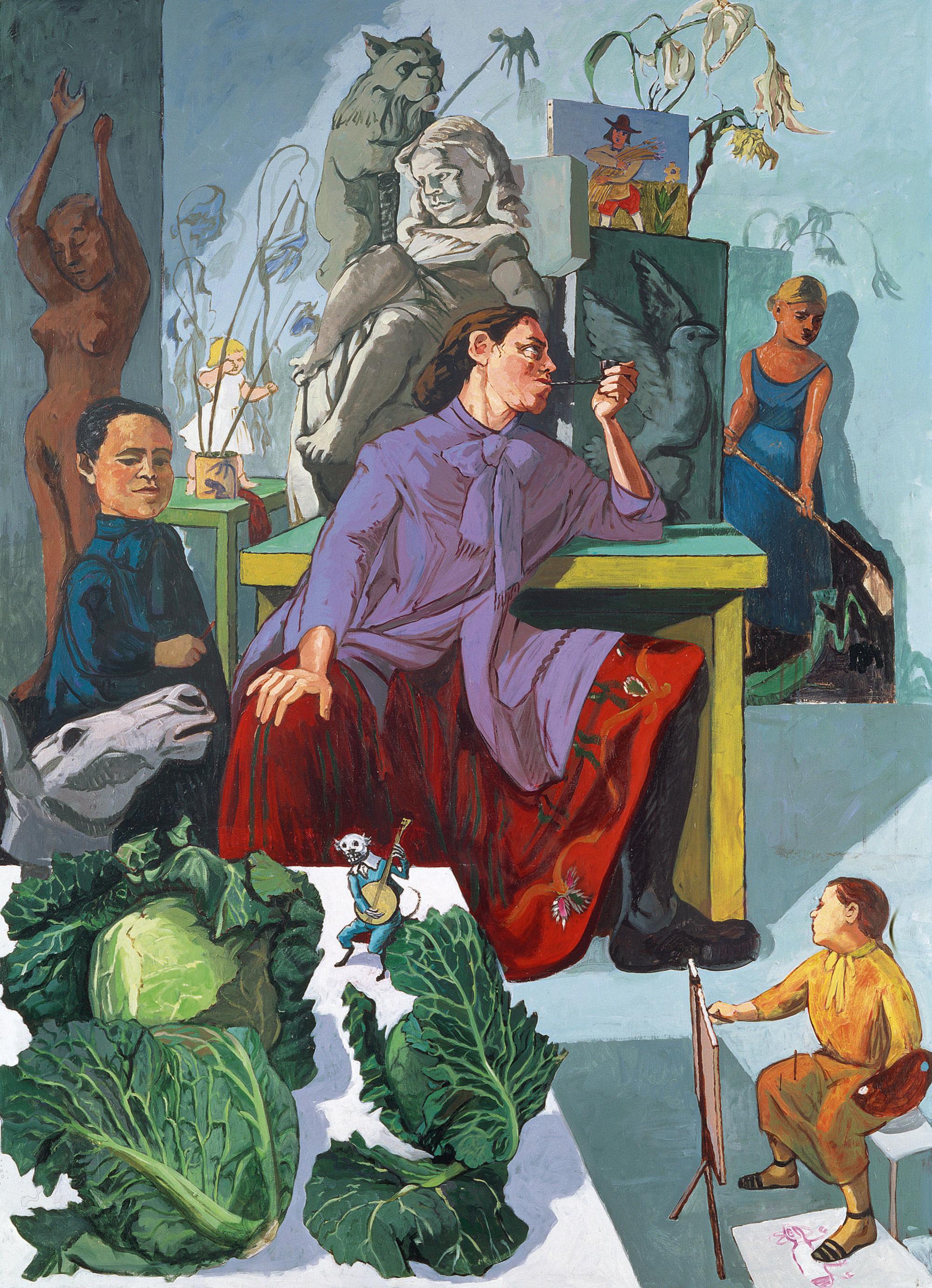 ‘La artista en su estudio’ , obra de Paula Rego
